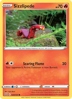Sizzlipede — Battle Styles #29, 2021. Illustrated by Yuka Morii.