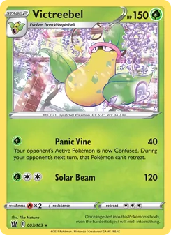 Victreebel — Battle Styles #3, 2021. Illustrated by Tika Matsuno.