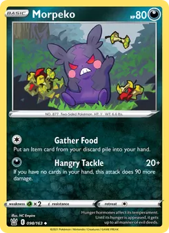 Morpeko — Battle Styles #98, 2021. Illustrated by NC Empire.