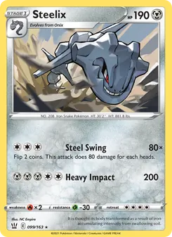 Steelix — Battle Styles #99, 2021. Illustrated by NC Empire.