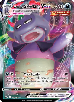 Galarian Slowking VMAX — Chilling Reign #100, 2021. Illustrated by 5ban Graphics.