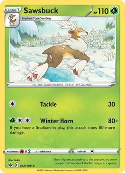 Sawsbuck — Chilling Reign #12, 2021. Illustrated by Sekio.