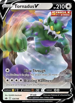 Tornadus V — Chilling Reign #124, 2021. Illustrated by PLANETA Mochizuki.