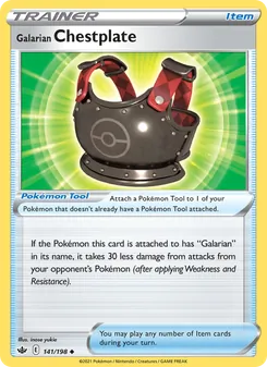 Galarian Chestplate — Chilling Reign #141, 2021. Illustrated by inose yukie.