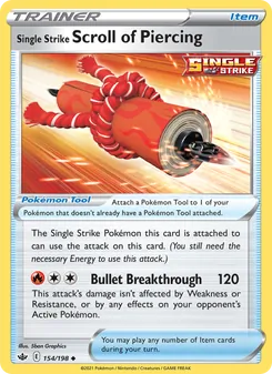 Single Strike Scroll of Piercing — Chilling Reign #154, 2021. Illustrated by 5ban Graphics.