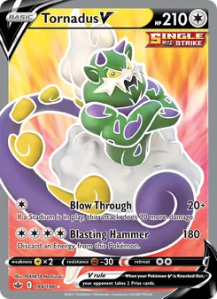 Tornadus V — Chilling Reign #184, 2021. Illustrated by PLANETA Mochizuki.