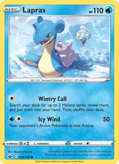 Lapras — Chilling Reign #29, 2021. Illustrated by Atsushi Furusawa.