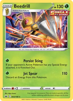 Beedrill — Chilling Reign #3, 2021. Illustrated by Misa Tsutsui.