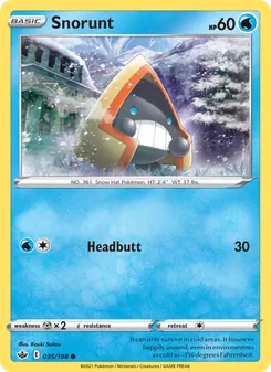 Snorunt — Chilling Reign #35, 2021. Illustrated by Kouki Saitou.
