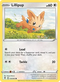 Lillipup — Evolving Skies #133, 2021. Illustrated by Naoyo Kimura.