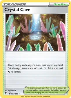 Crystal Cave — Evolving Skies #144, 2021. Illustrated by Toyste Beach.