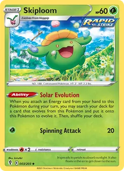 Skiploom — Evolving Skies #3, 2021. Illustrated by kirisAki.