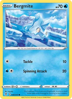 Bergmite — Evolving Skies #44, 2021. Illustrated by kirisAki.