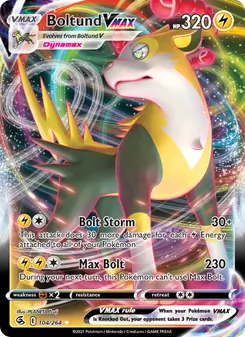 Boltund VMAX — Fusion Strike #104, 2021. Illustrated by PLANETA Tsuji.