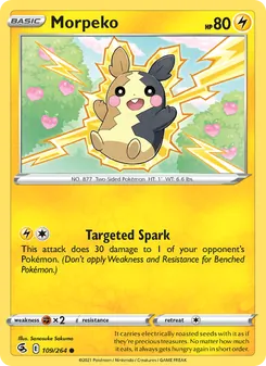 Morpeko — Fusion Strike #109, 2021. Illustrated by Sanosuke Sakuma.