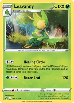 Leavanny — Fusion Strike #11, 2021. Illustrated by kodama.