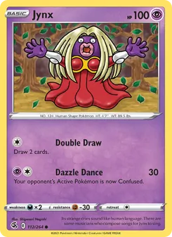 Jynx — Fusion Strike #112, 2021. Illustrated by Shigenori Negishi.