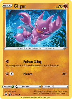 Gligar — Fusion Strike #140, 2021. Illustrated by Misa Tsutsui.