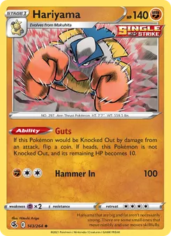 Hariyama — Fusion Strike #143, 2021. Illustrated by Hitoshi Ariga.