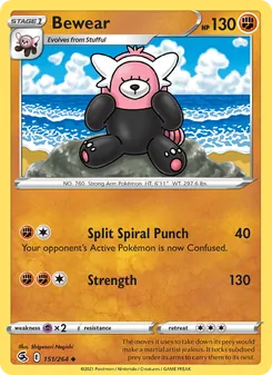 Bewear — Fusion Strike #151, 2021. Illustrated by Shigenori Negishi.
