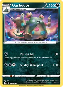 Garbodor — Fusion Strike #169, 2021. Illustrated by Misa Tsutsui.