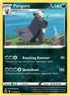 Pangoro — Fusion Strike #174, 2021. Illustrated by HYOGONOSUKE.