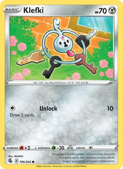 Klefki — Fusion Strike #186, 2021. Illustrated by MAHOU.