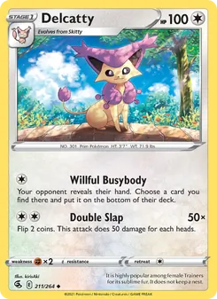 Delcatty — Fusion Strike #211, 2021. Illustrated by kirisAki.