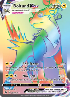 Boltund VMAX — Fusion Strike #267, 2021. Illustrated by PLANETA Tsuji.