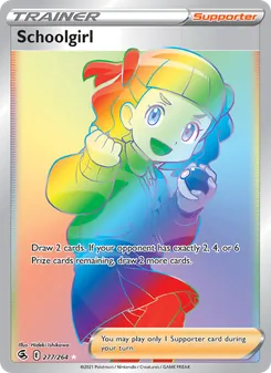 Schoolgirl — Fusion Strike #277, 2021. Illustrated by Hideki Ishikawa.