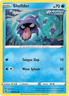 Shellder — Fusion Strike #50, 2021. Illustrated by kawayoo.