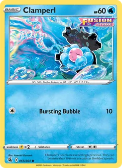 Clamperl — Fusion Strike #65, 2021. Illustrated by Anesaki Dynamic.