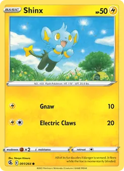 Shinx — Fusion Strike #91, 2021. Illustrated by Naoyo Kimura.