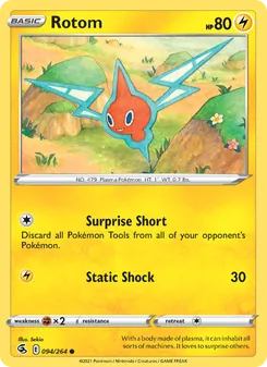 Rotom — Fusion Strike #94, 2021. Illustrated by Sekio.