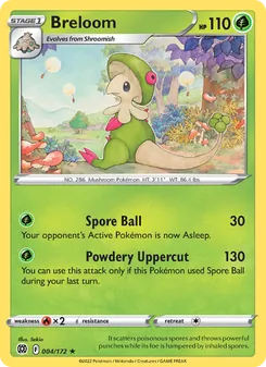 Breloom — Brilliant Stars #004, 2022. Illustrated by Sekio.