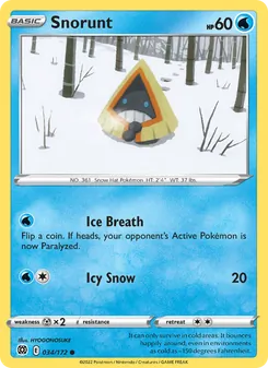 Snorunt — Brilliant Stars #034, 2022. Illustrated by HYOGONOSUKE.