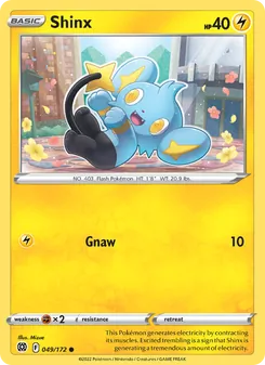 Shinx — Brilliant Stars #049, 2022. Illustrated by Mizue.