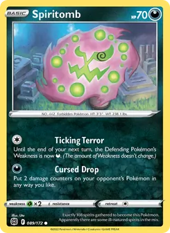 Spiritomb — Brilliant Stars #089, 2022. Illustrated by Uta.