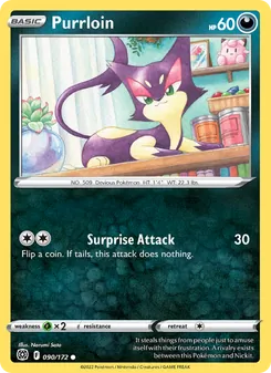 Purrloin — Brilliant Stars #090, 2022. Illustrated by Narumi Sato.