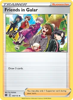 Friends in Galar — Brilliant Stars #140, 2022. Illustrated by Yuu Nishida.