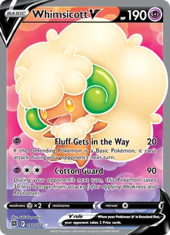 Whimsicott V — Brilliant Stars #160, 2022. Illustrated by Saki Hayashiro.