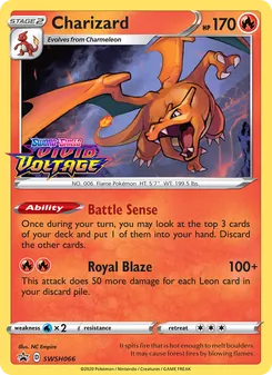 Charizard — SWSH Black Star Promos #SWSH066, 2019. Illustrated by NC Empire.