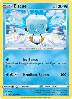 Eiscue — SWSH Black Star Promos #SWSH128, 2019. Illustrated by kirisAki.