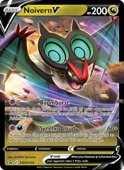Noivern V — SWSH Black Star Promos #SWSH148, 2019. Illustrated by PLANETA Yamashita.