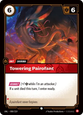 Towering Pairofant, Riftbound card UNL-008/219 from Unleashed