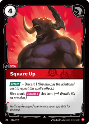 Square Up, Riftbound card UNL-017/219 from Unleashed