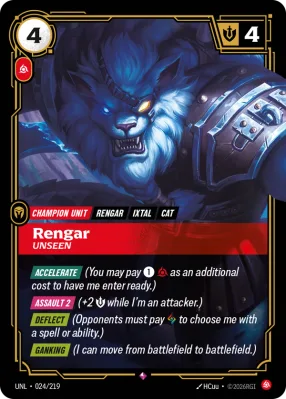Rengar, Riftbound card UNL-024/219 from Unleashed