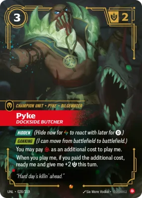 Pyke, Riftbound card UNL-028/219 from Unleashed