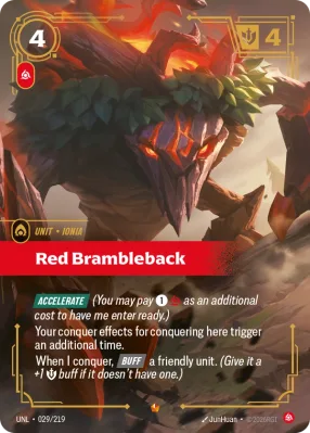 Red Brambleback, Riftbound card UNL-029/219 from Unleashed