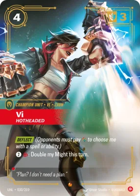 Vi, Riftbound card UNL-030/219 from Unleashed